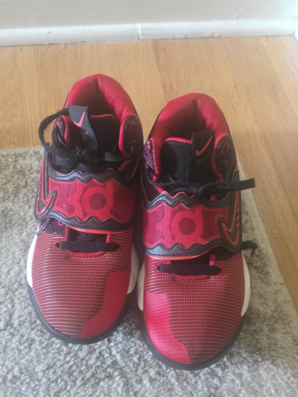 Nike Kevin Durant Kids' Red Athletic Sneakers